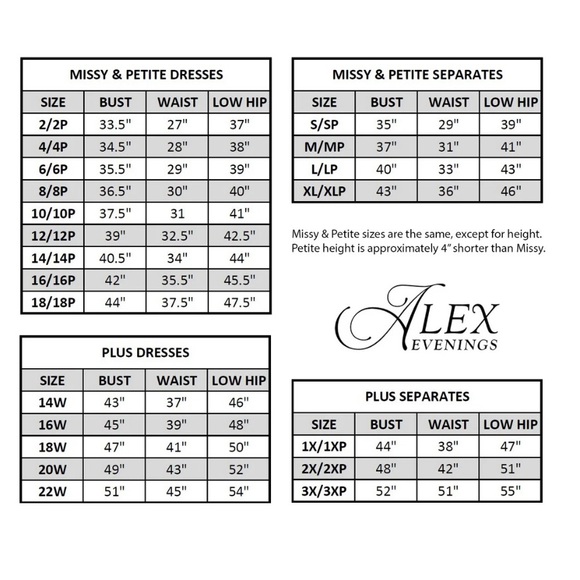 Alex Evenings Cocktail Dress Size 8 - Picture 16 of 16